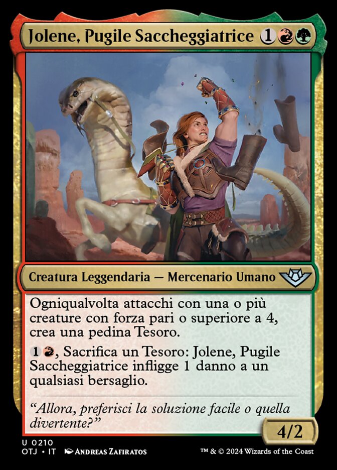 Jolene, Pugile Saccheggiatrice