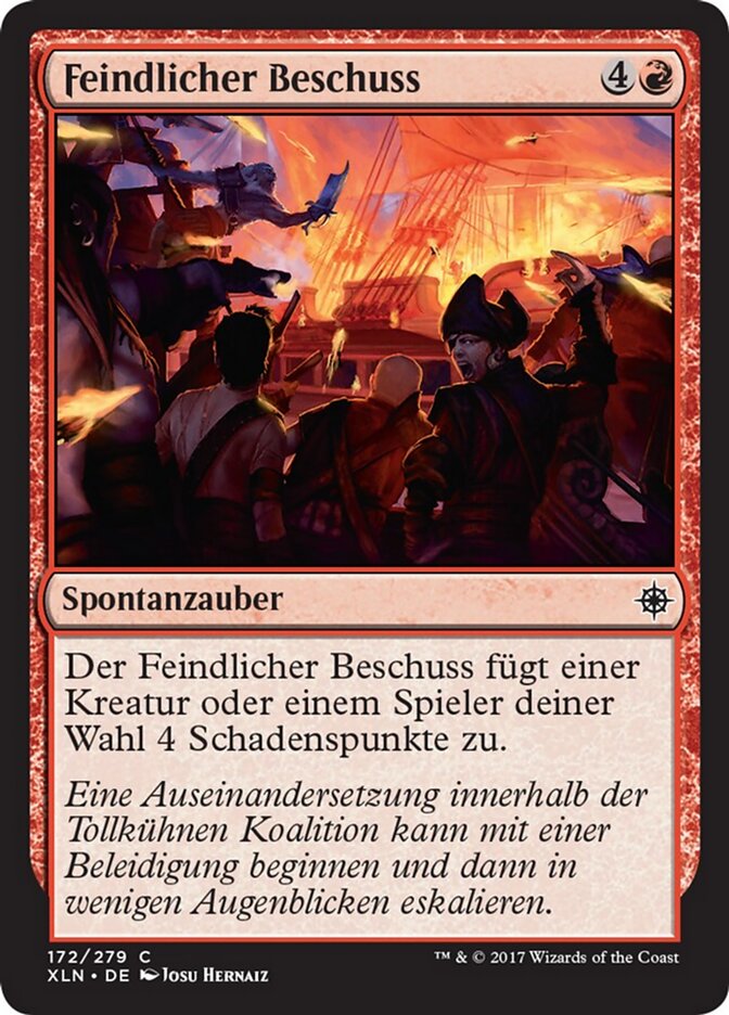 Feindlicher Beschuss