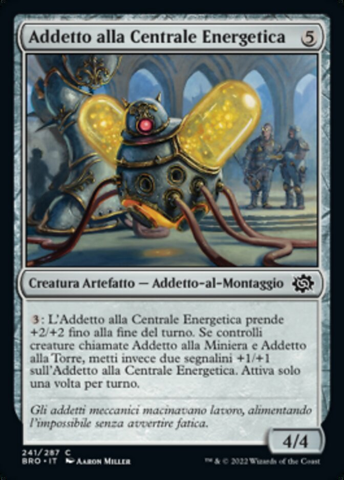 Addetto alla Centrale Energetica