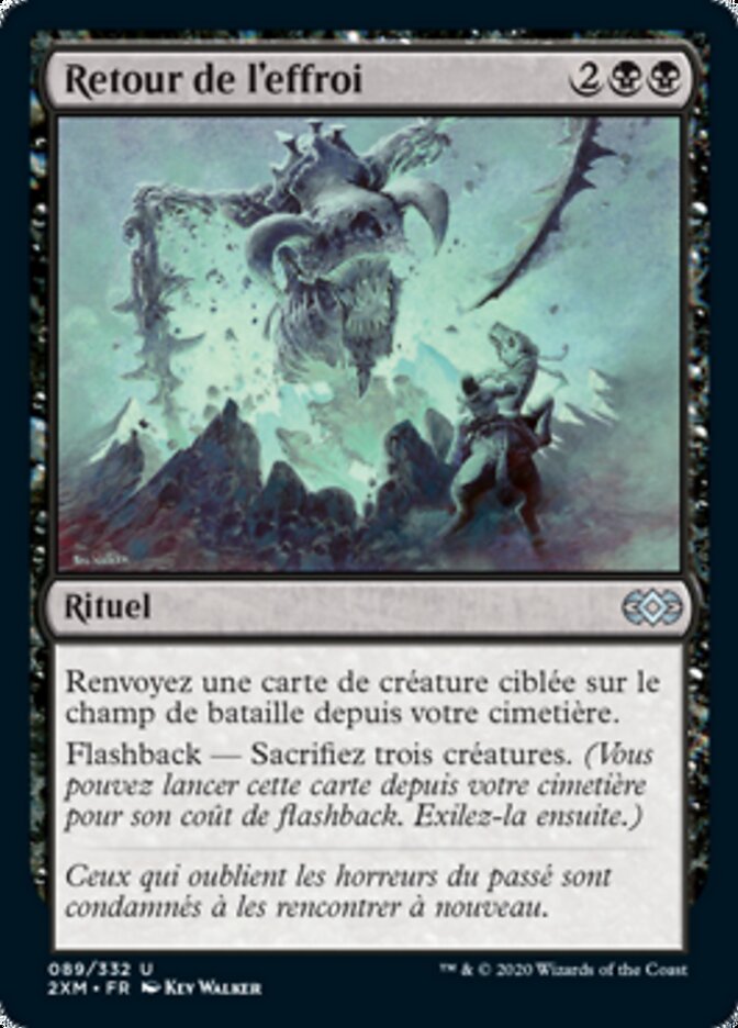 Retour de l'effroi