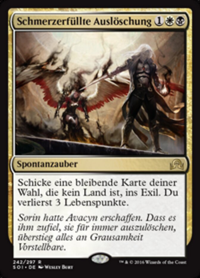 Schmerzerfüllte Auslöschung
