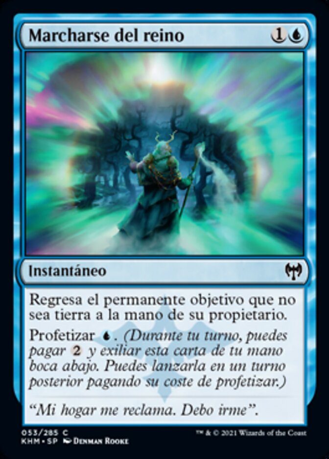 Marcharse del reino
