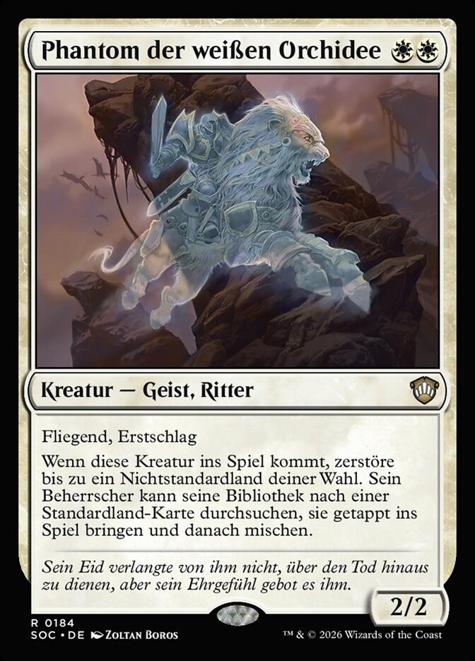 Phantom der weißen Orchidee