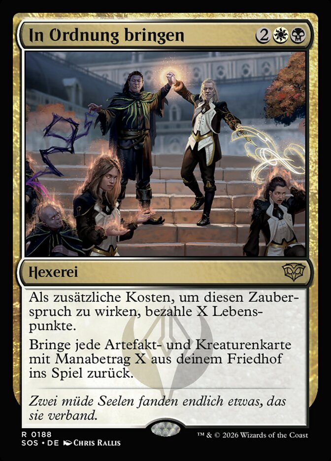 In Ordnung bringen