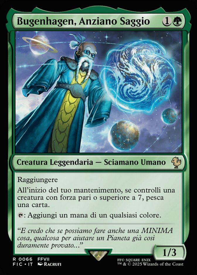 Bugenhagen, Anziano Saggio