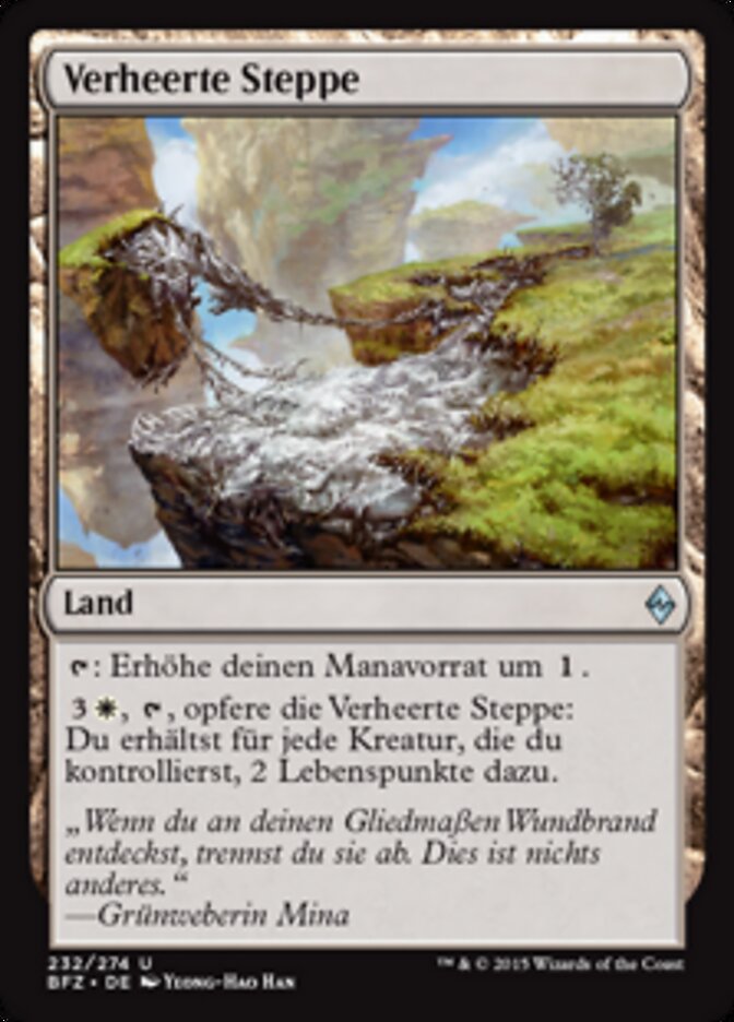 Verheerte Steppe