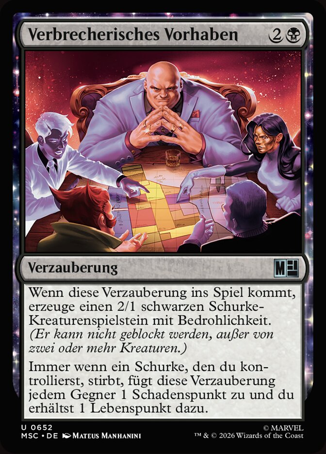 Verbrecherisches Vorhaben