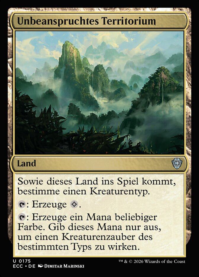 Unbeanspruchtes Territorium