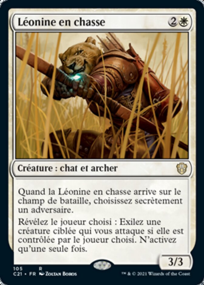 Léonine en chasse