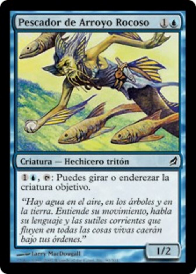 Pescador de Arroyo Rocoso