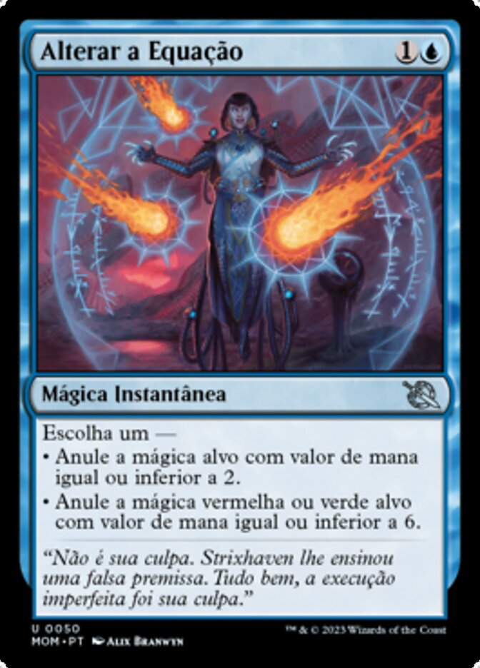 Alterar a Equação