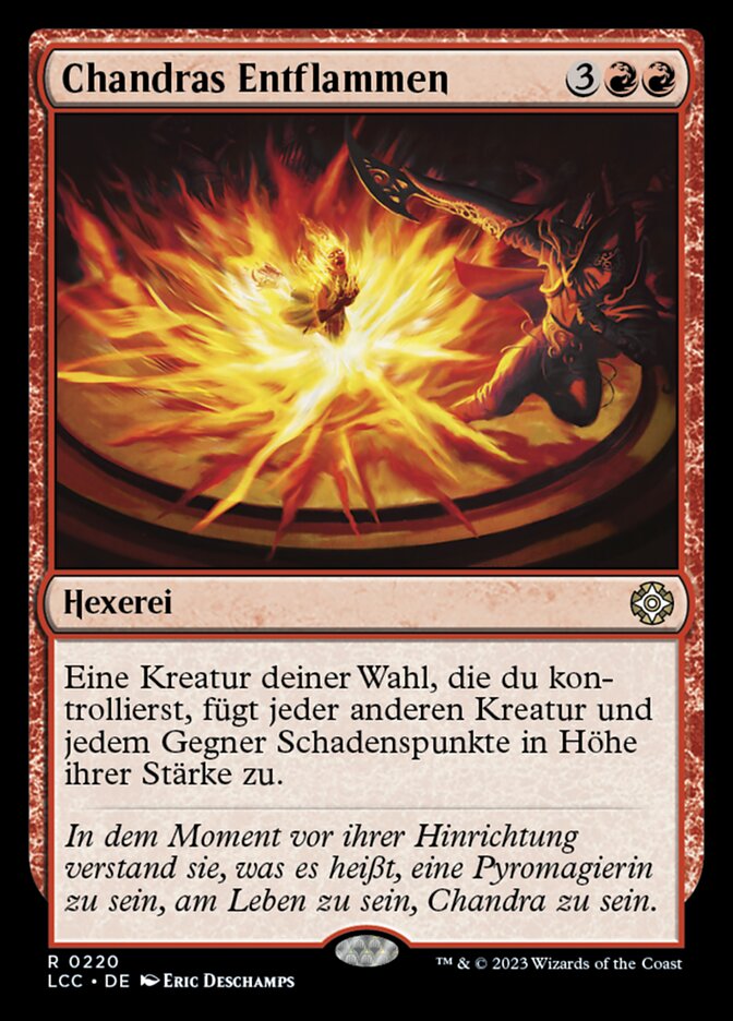 Chandras Entflammen