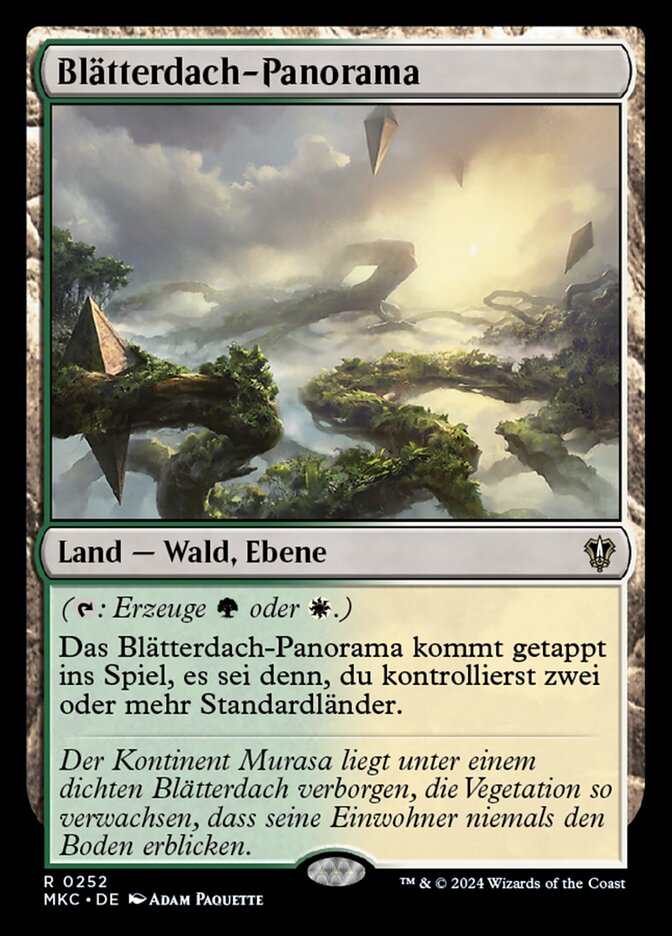 Blätterdach-Panorama