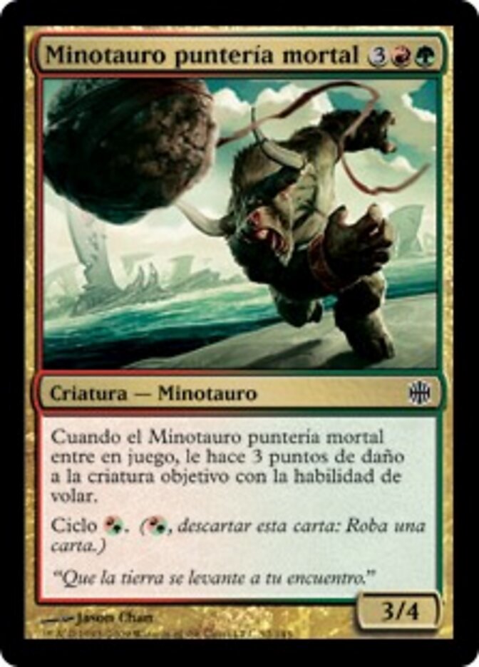 Minotauro puntería mortal