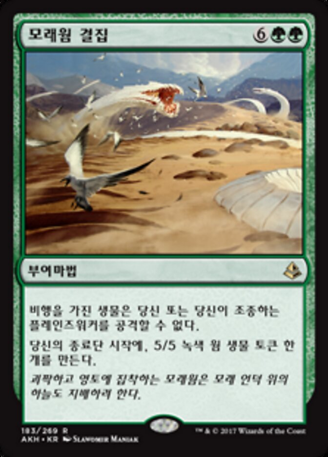 모래웜 결집