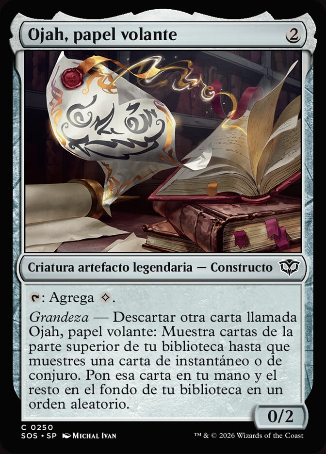 Ojah, papel volante