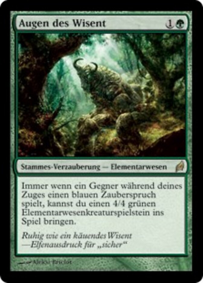 Augen des Wisent