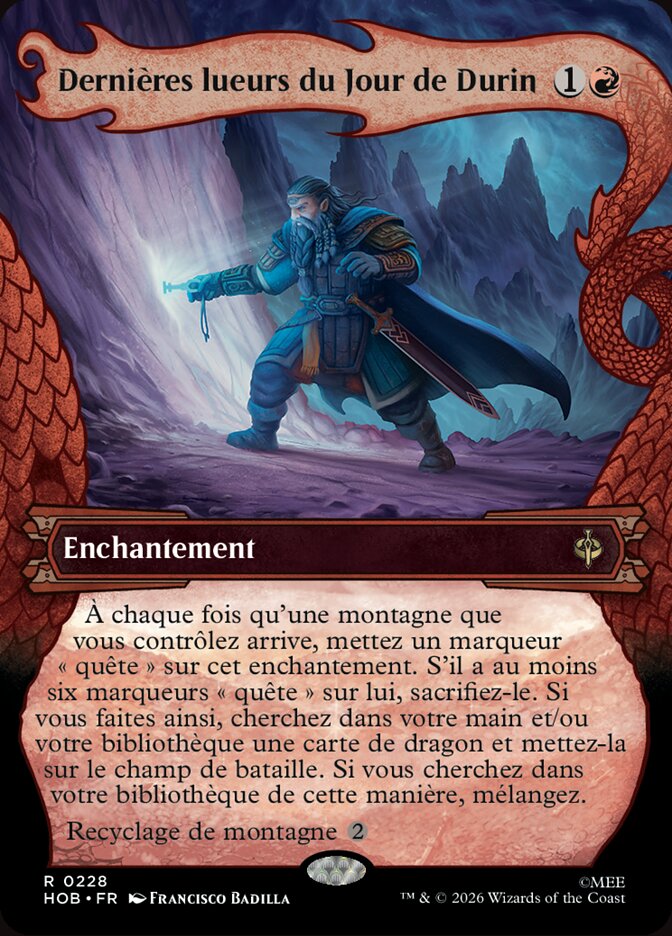 Dernières lueurs du Jour de Durin