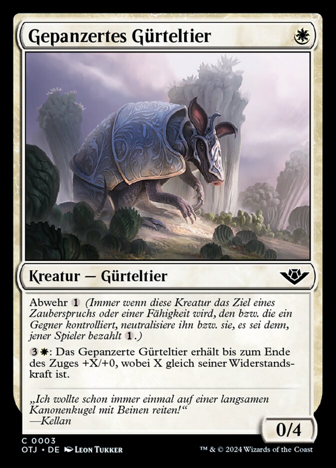 Gepanzertes Gürteltier