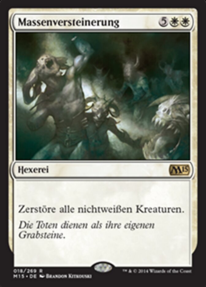 Massenversteinerung