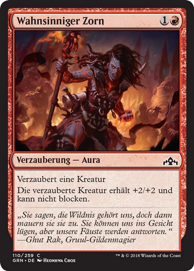 Wahnsinniger Zorn