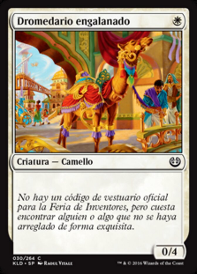 Dromedario engalanado