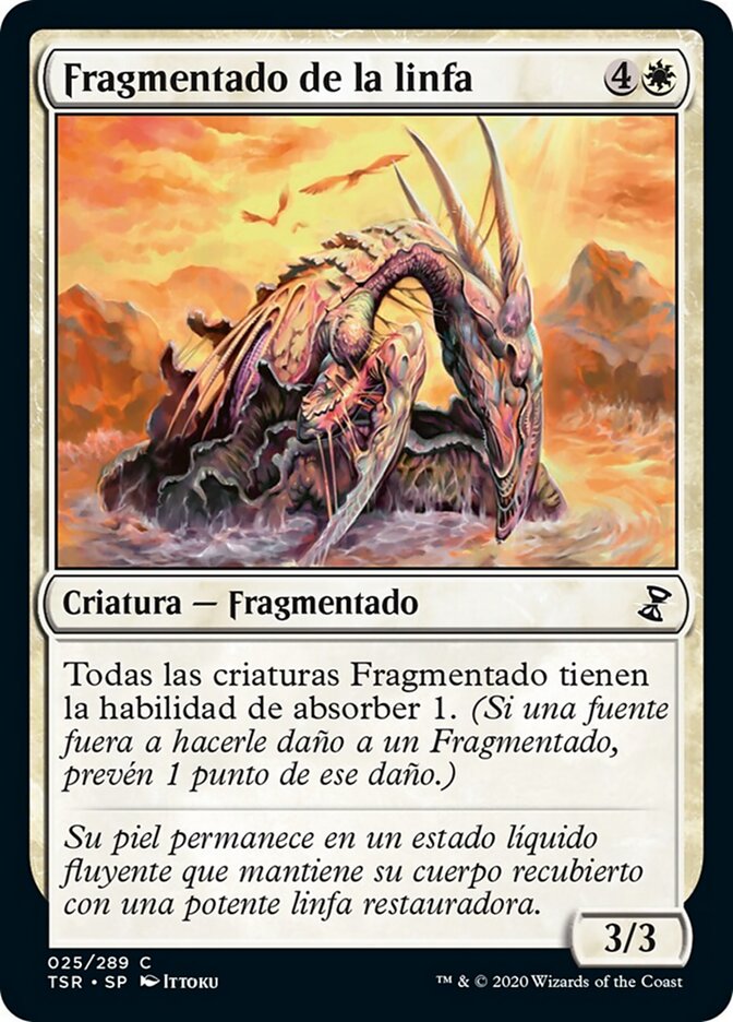 Fragmentado de la linfa