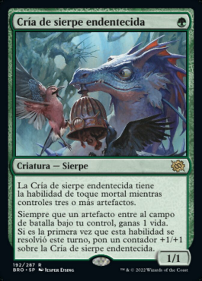 Cría de sierpe endentecida