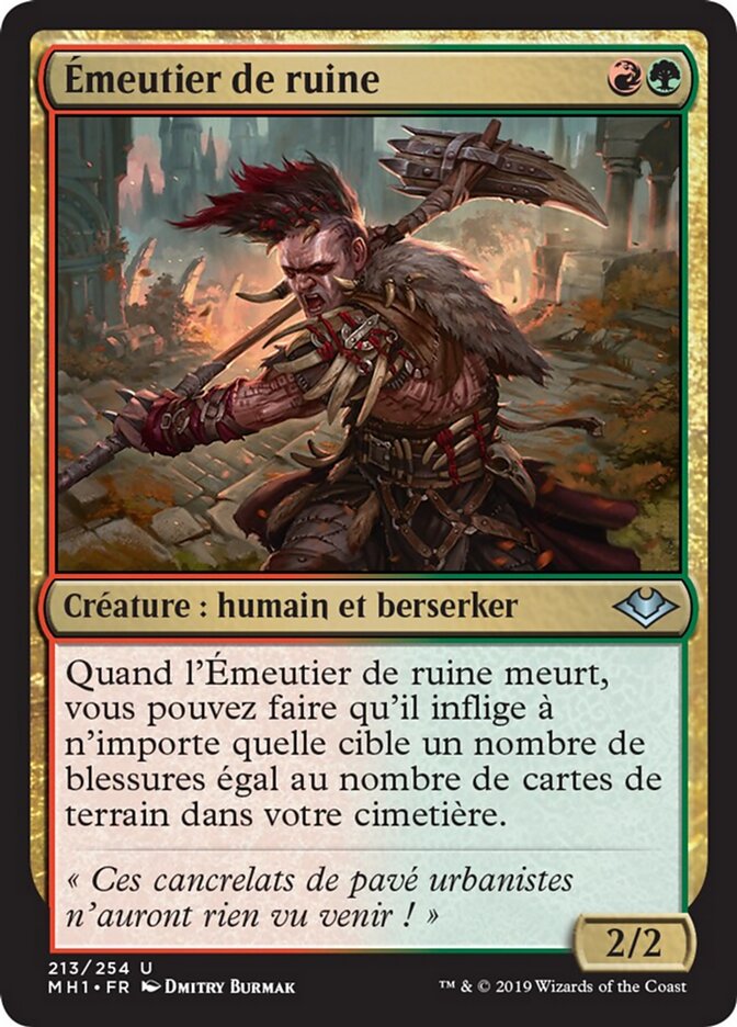 Émeutier de ruine