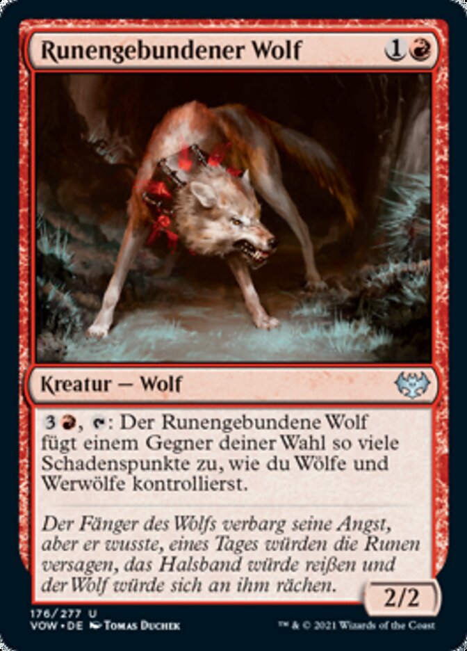 Runengebundener Wolf