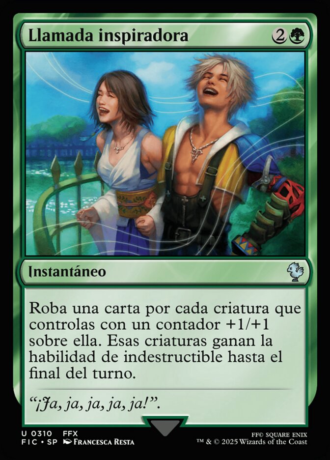 Llamada inspiradora