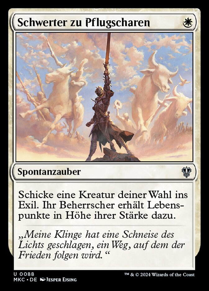Schwerter zu Pflugscharen