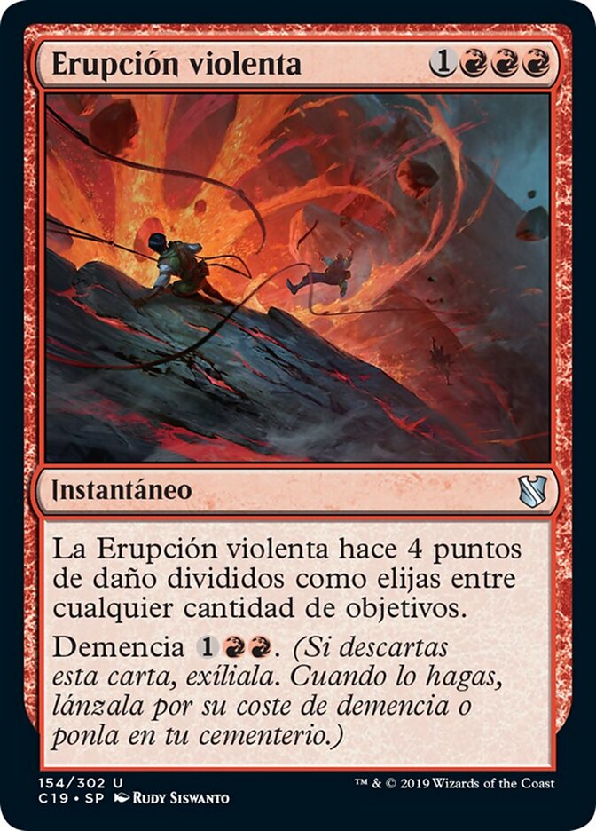 Erupción violenta