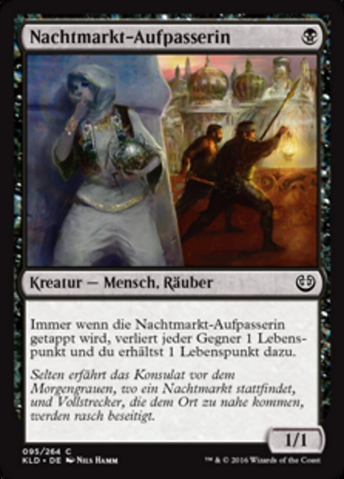 Nachtmarkt-Aufpasserin