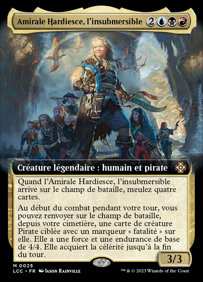 Amirale Hardiesce, l'insubmersible
