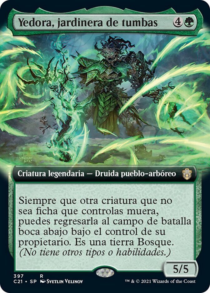 Yedora, jardinera de tumbas
