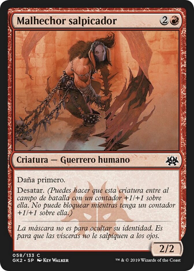 Malhechor salpicador