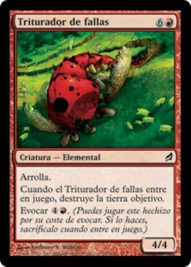 Triturador de fallas