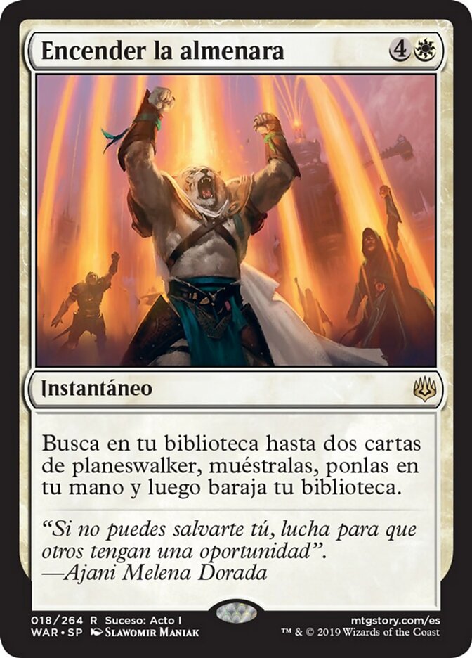 Encender la almenara
