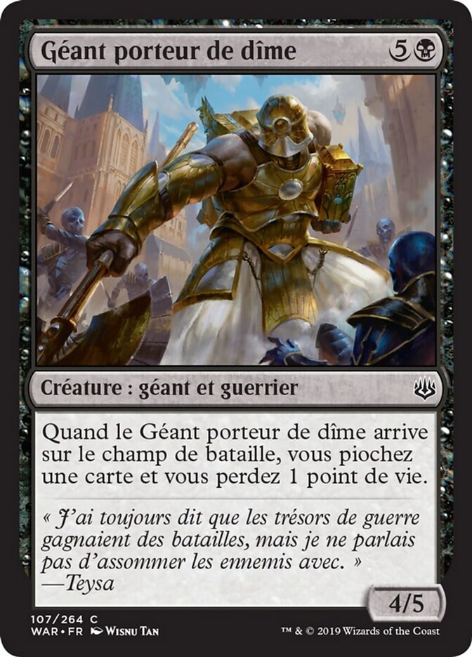 Géant porteur de dîme