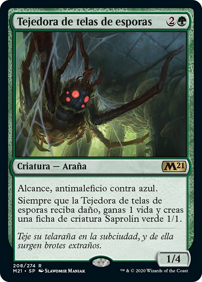 Tejedora de telas de esporas