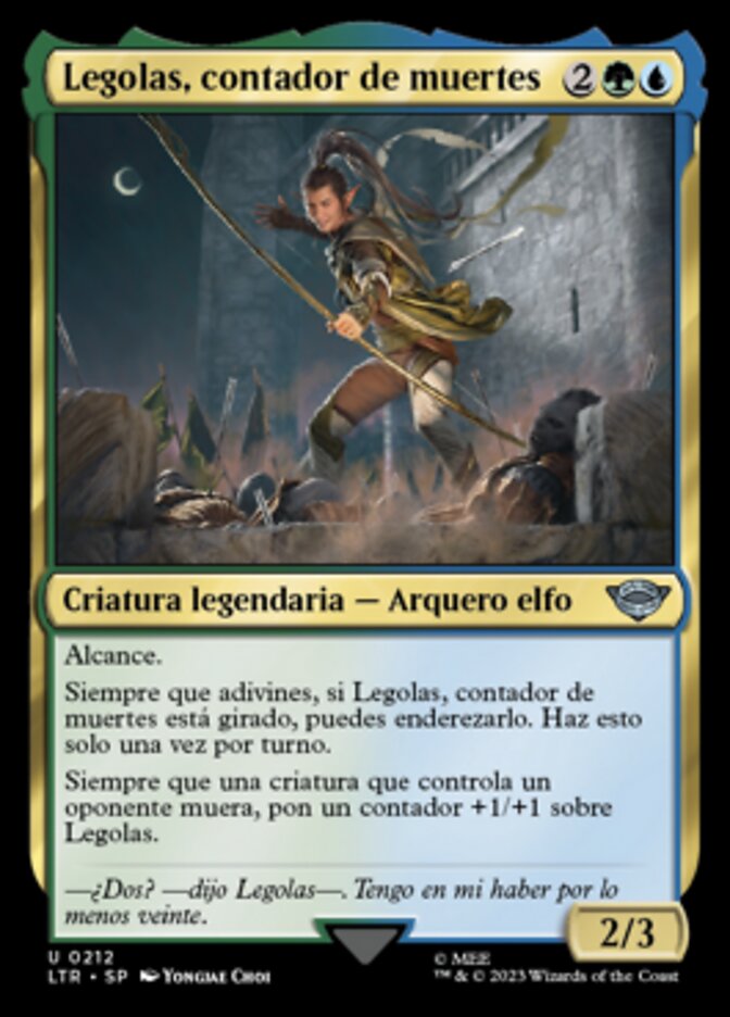 Legolas, contador de muertes