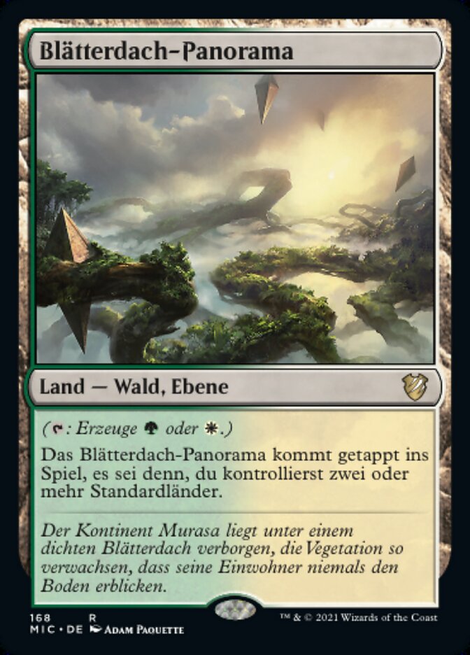 Blätterdach-Panorama