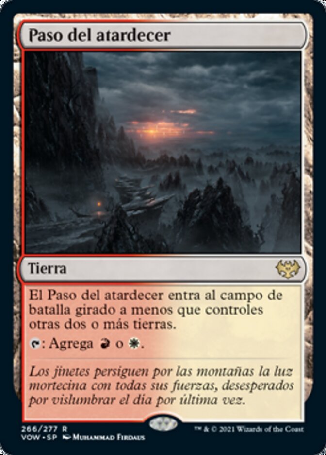Paso del atardecer
