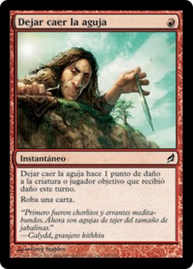 Dejar caer la aguja