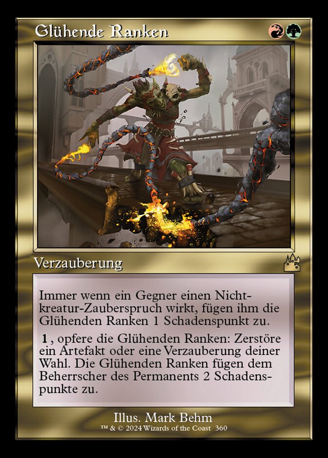 Glühende Ranken