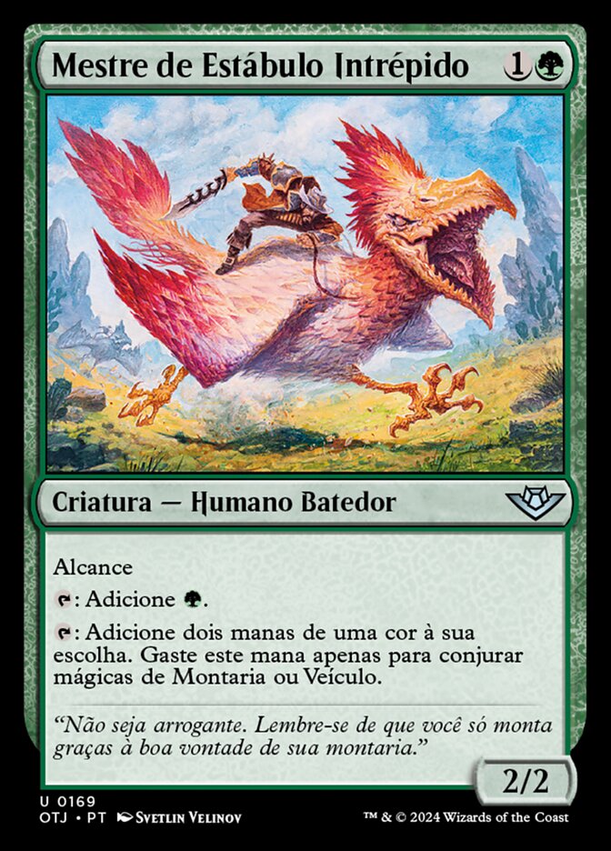 Mestre de Estábulo Intrépido