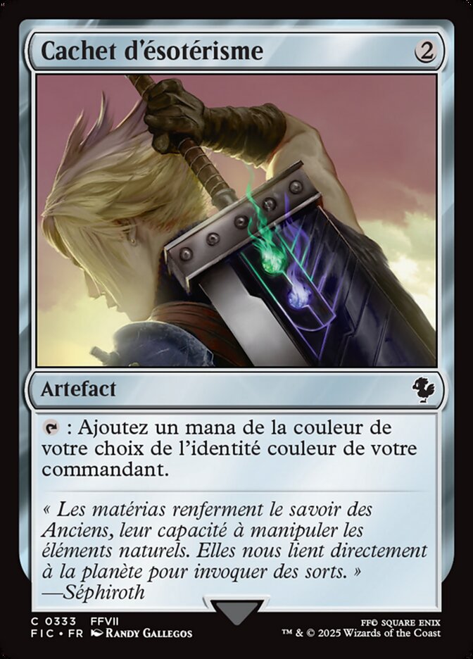 Cachet d'ésotérisme