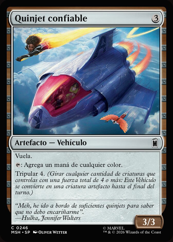 Quinjet confiable