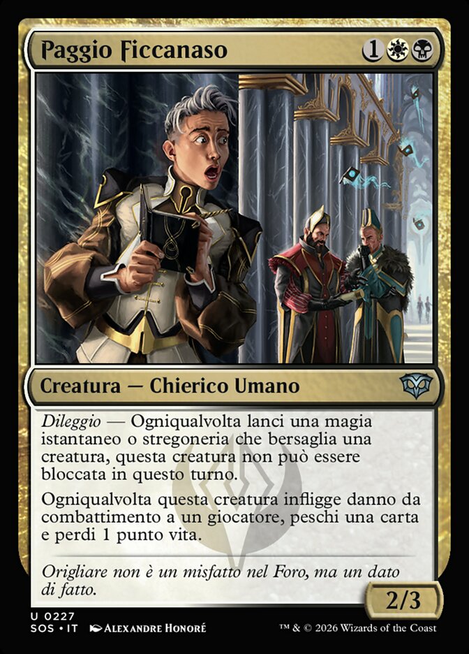 Paggio Ficcanaso